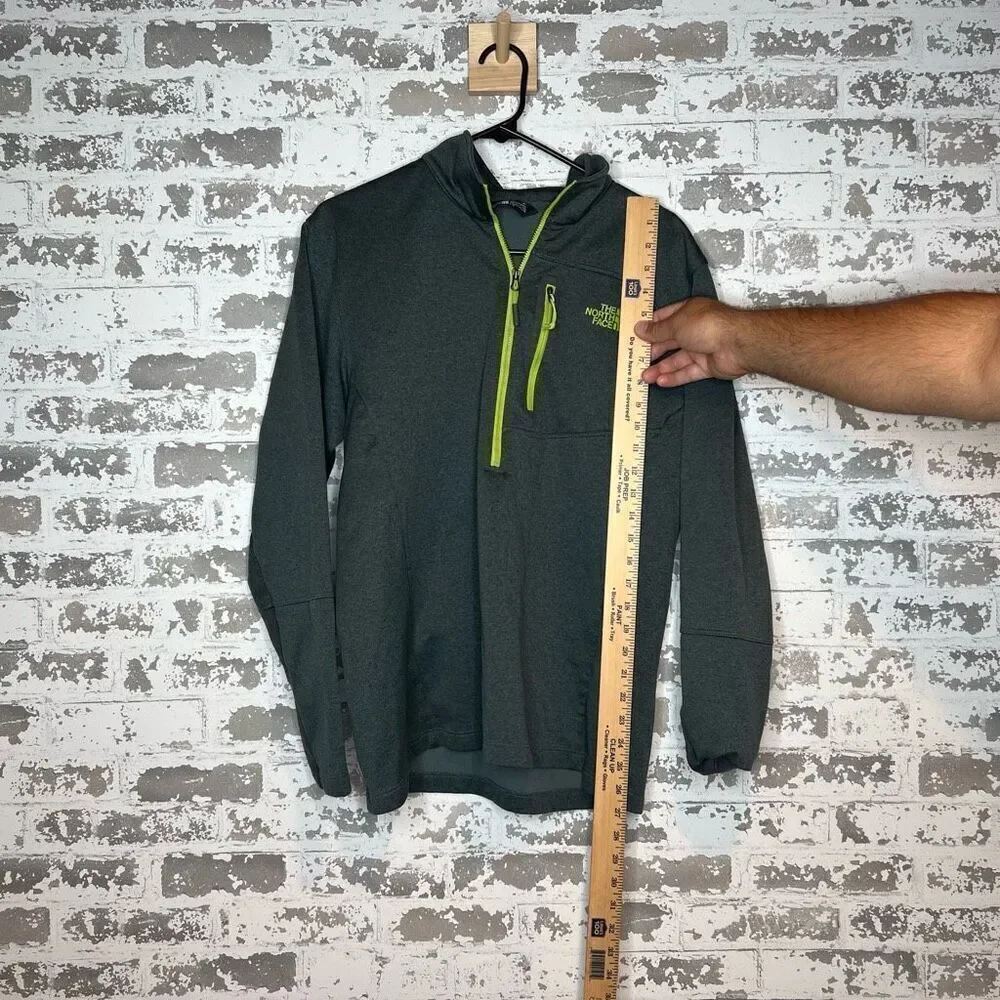The north face | mens green quarter zip pullover